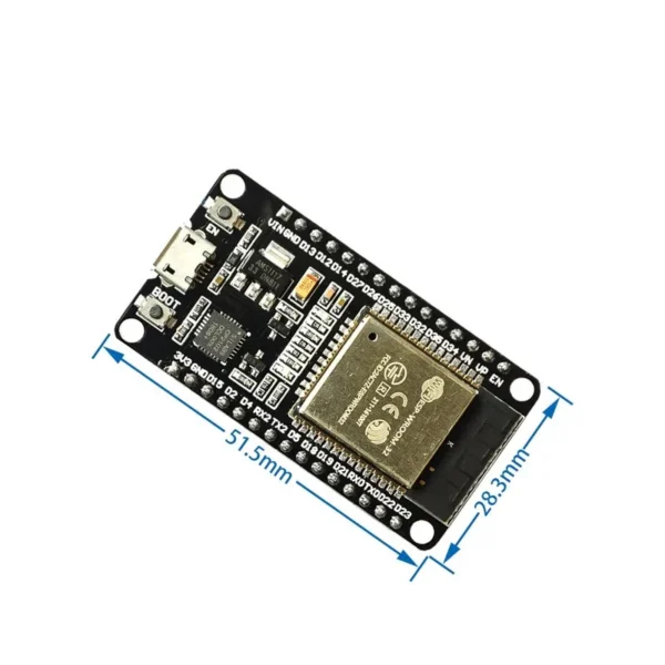 ESP32 WiFi + Bluetooth Dev Kit Board – V1 WROOM32 for Arduino, Smart Home & IoT - Image 3
