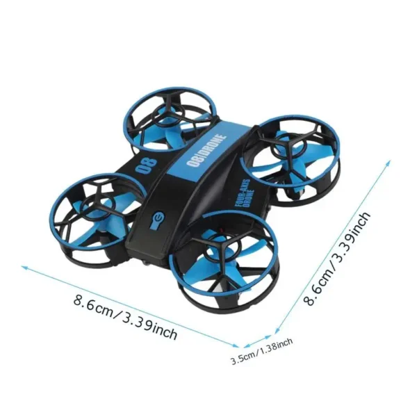 Mini Remote Control Drone for Kids – 3-Speed, One-Key Takeoff, Obstacle Avoidance, LED Lights - Image 6