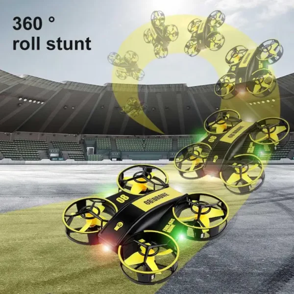 Mini Remote Control Drone for Kids – 3-Speed, One-Key Takeoff, Obstacle Avoidance, LED Lights - Image 4