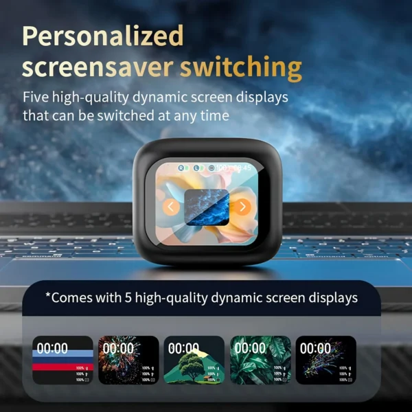 Active Noise Cancelling Bluetooth Earbuds – TWS Wireless with Smart Touch Display Case - Image 3